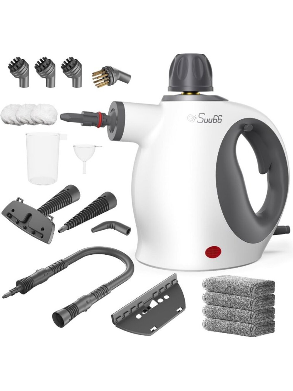 Powerful Handheld Steam Cleaner with 500mL Tank & 19 Accessories for Deep